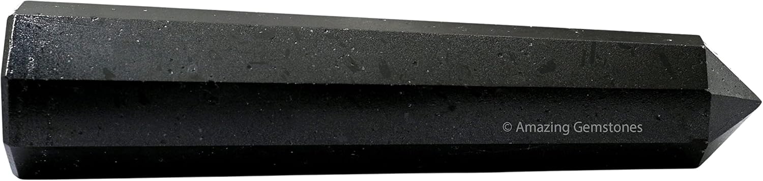 Black Tourmaline Crystal Towers ~ Natural Healing Crystal Point Obelisk for Reiki Healing and Crystal Grid (3- Inch)