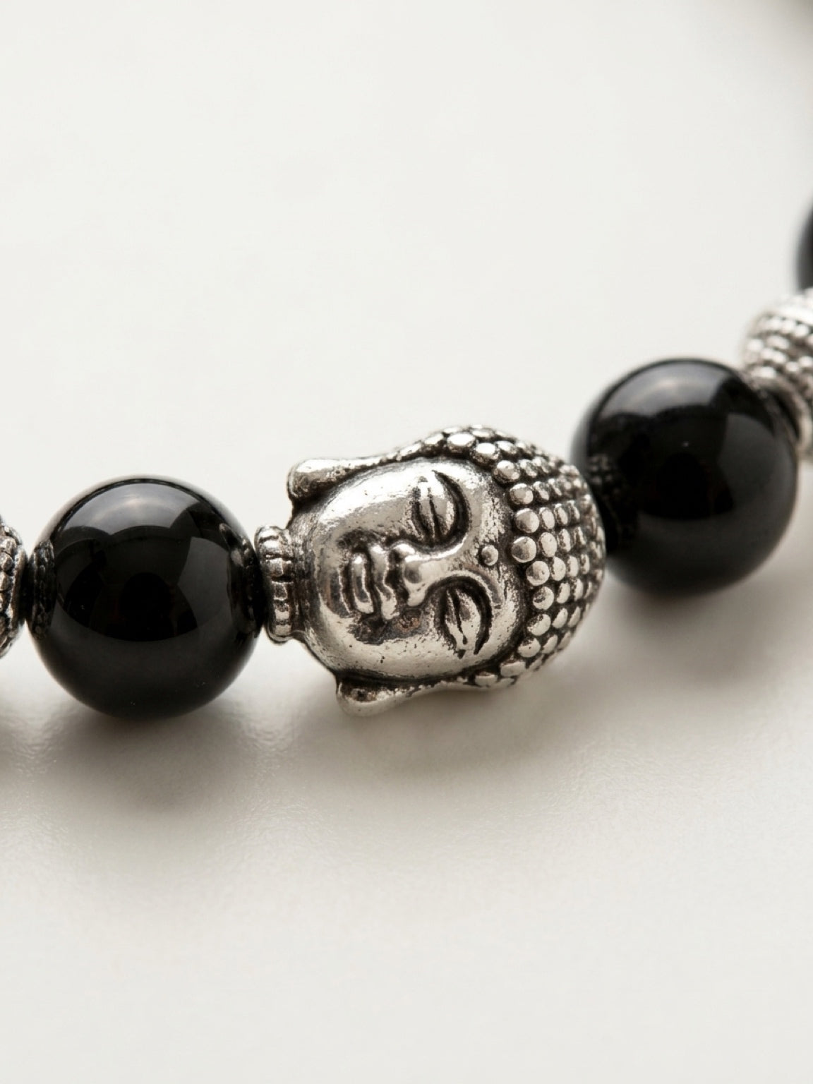 Buddha Bracelet with Lapis Lazuli & Black Onyx | Men’s Zen Mala Jewelry