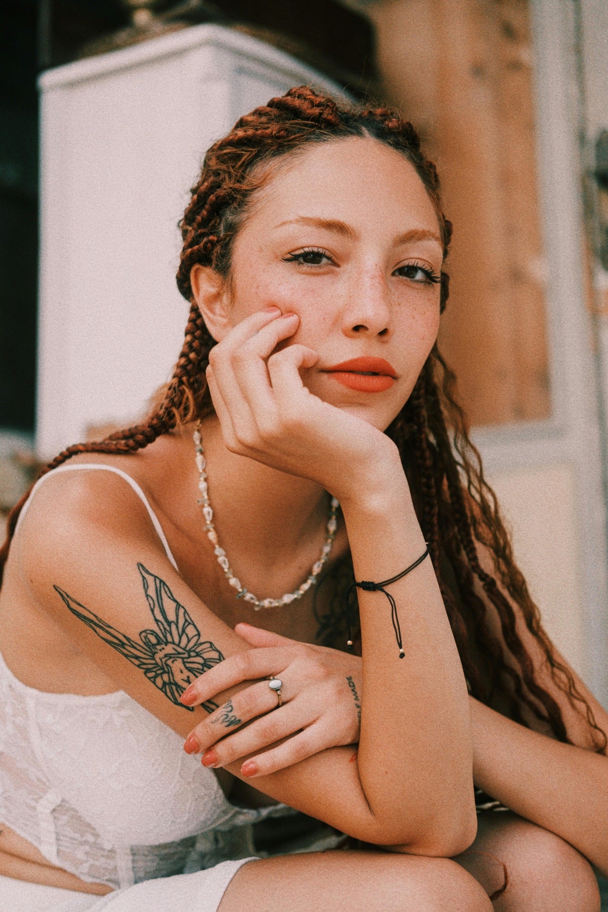 A detailed view of the high-quality crystals and natural stones used in GCD Jewelry's unique, handcrafted designs.