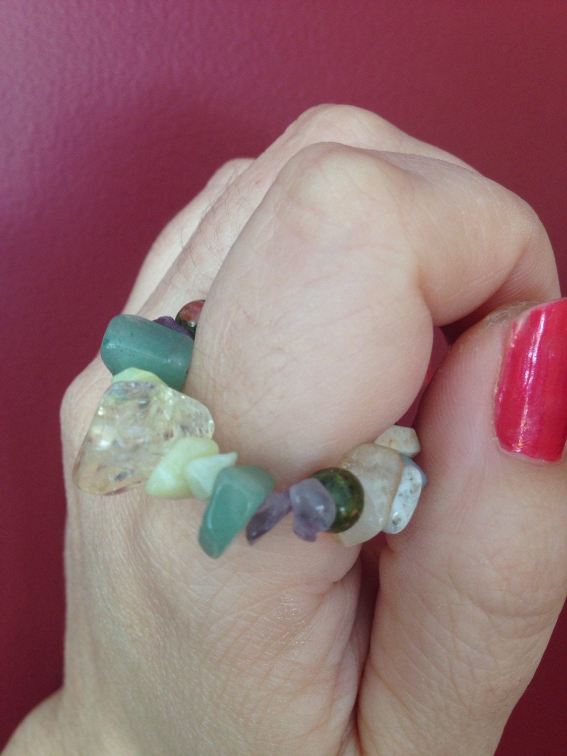 POCKET STONES pocket stones made with citrine, green aventurine, amazonite, amethyst, picture Jasper, bowenite jade, Unakite