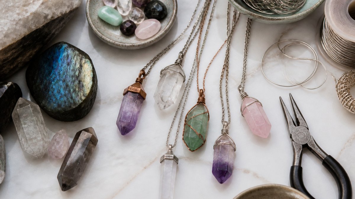 Unique Handcrafted Crystal Necklace Designs