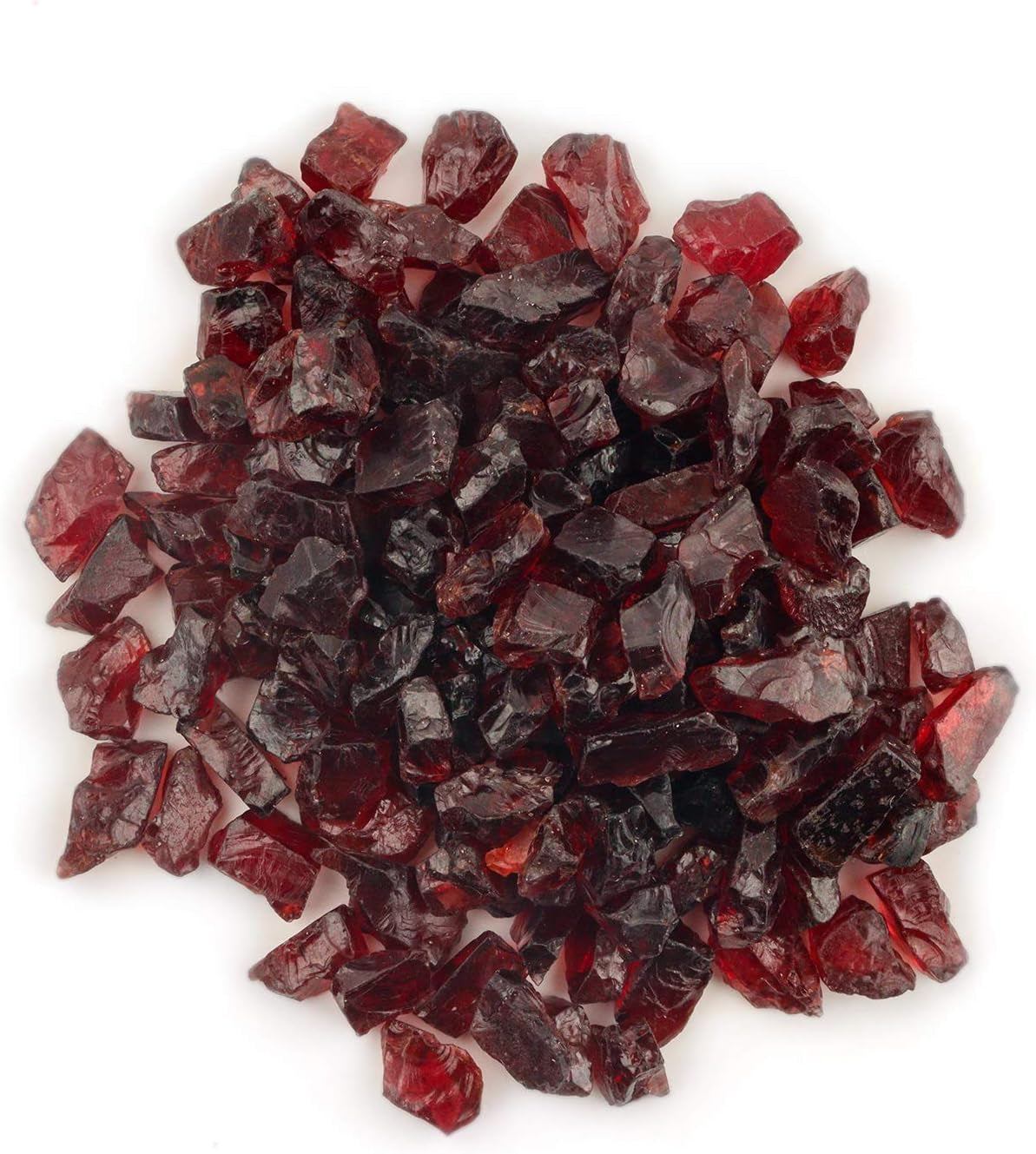 50 Carats Natural Raw Red Garnet Stone Rough Crystals - Jewelry Making Supply - Wire Wrapping - Wholesale Lot - Chakra Healing Crystals - Birthstone - DIY - Loose Stones, 6 to 12Mm, (10 to 14Pcs)