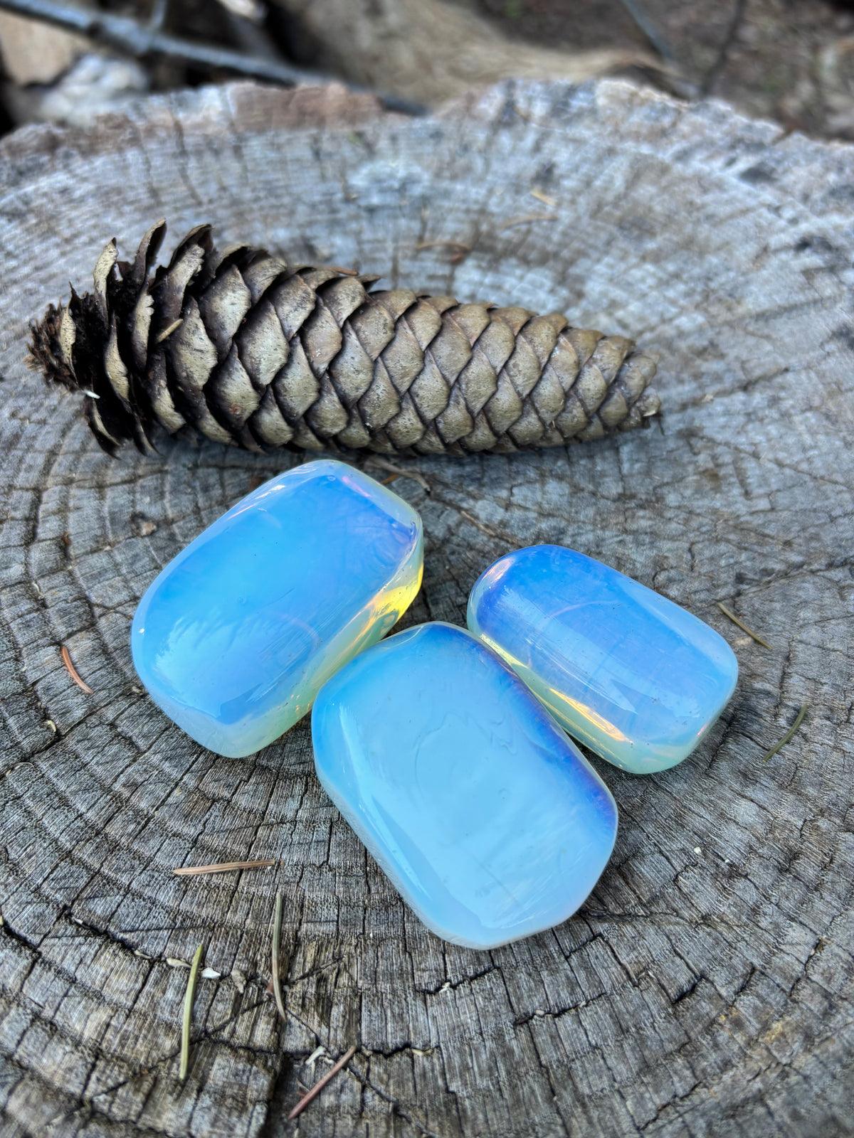 Opalite stones tumble stones