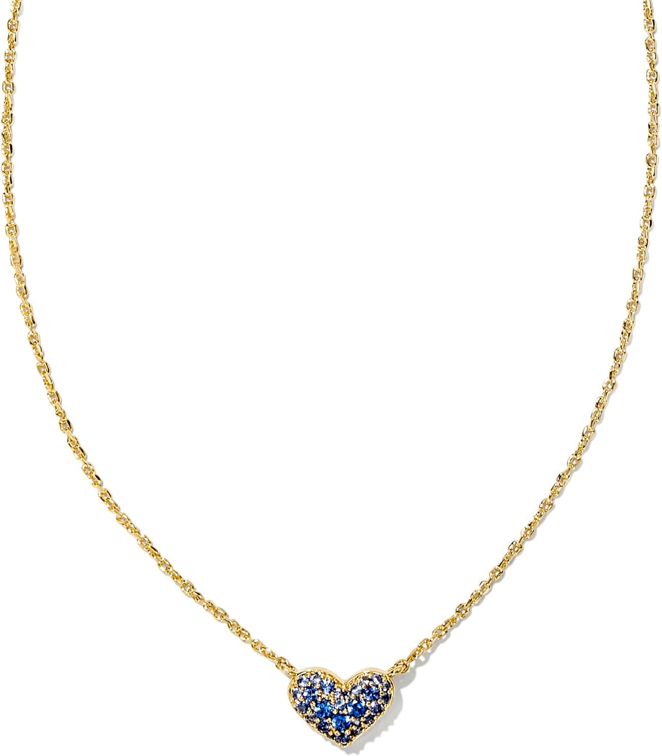 Ari Pave Crystal Heart Necklace, Fashion Jewelry for Women