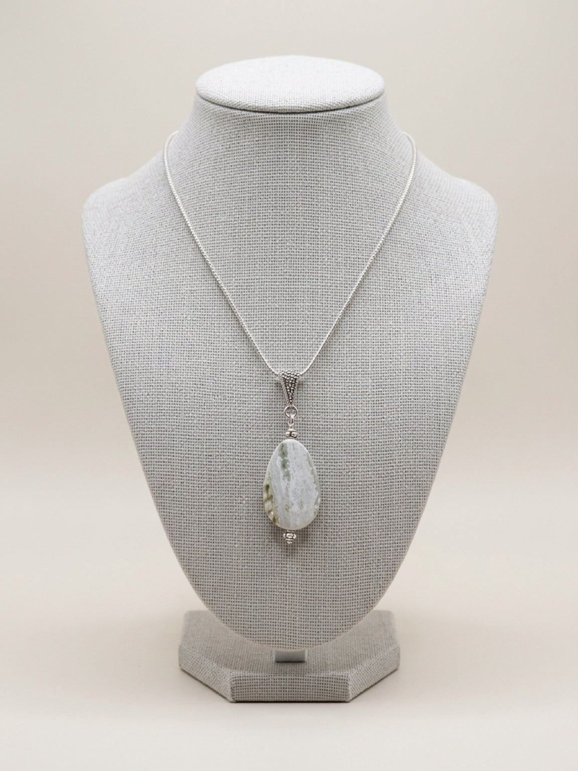 Ocean Jasper Teardrop Pendant | Stone of Joy | Cancer Zodiac