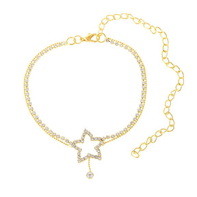 Luxury Star Rhinestone Anklet