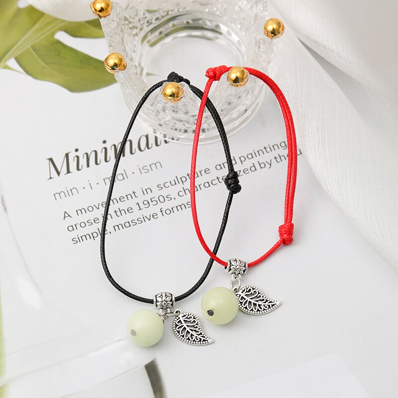 Simple Luminous Bead Anklet