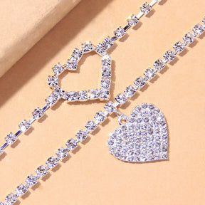 Crystal Heart Anklet