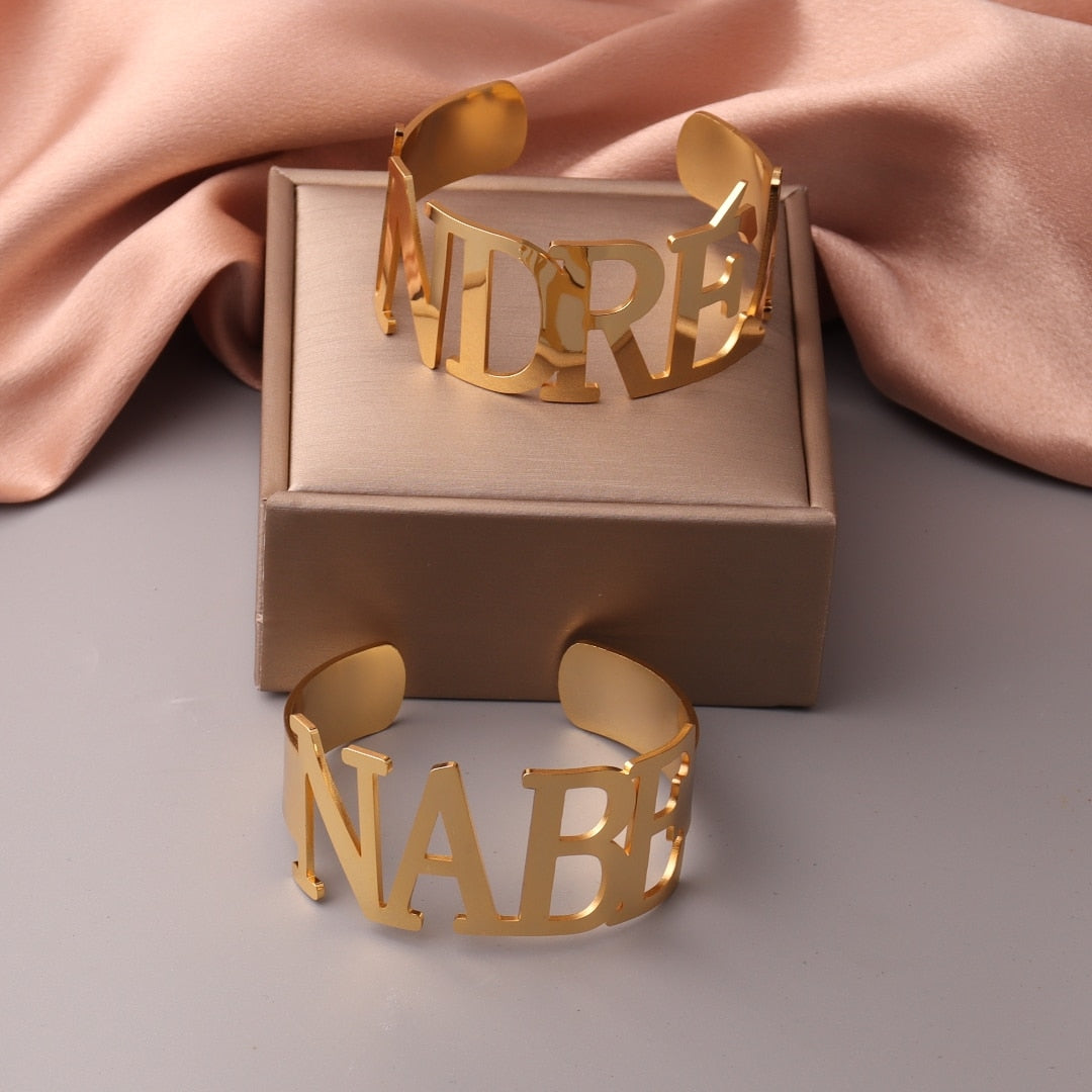 Personalized  Gold Silver Bracelet