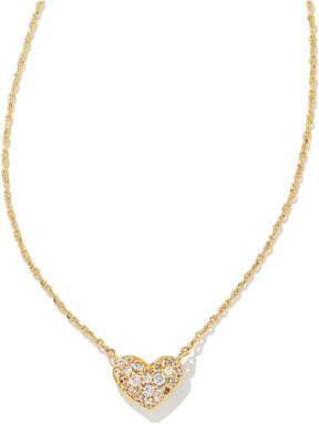 Ari Pave Crystal Heart Necklace, Fashion Jewelry for Women