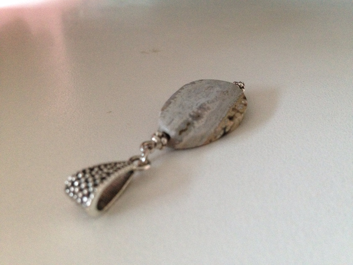 PENDANT Ocean Jasper pendant, stone pendant, Cancer Zodiac, stone jewelry