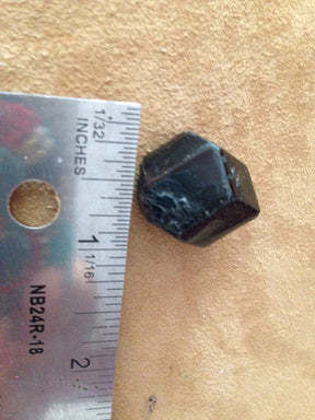 BLACK TOURMALINE tumblestone, pocket stone, crystal therapy, chakra balancing (S010)