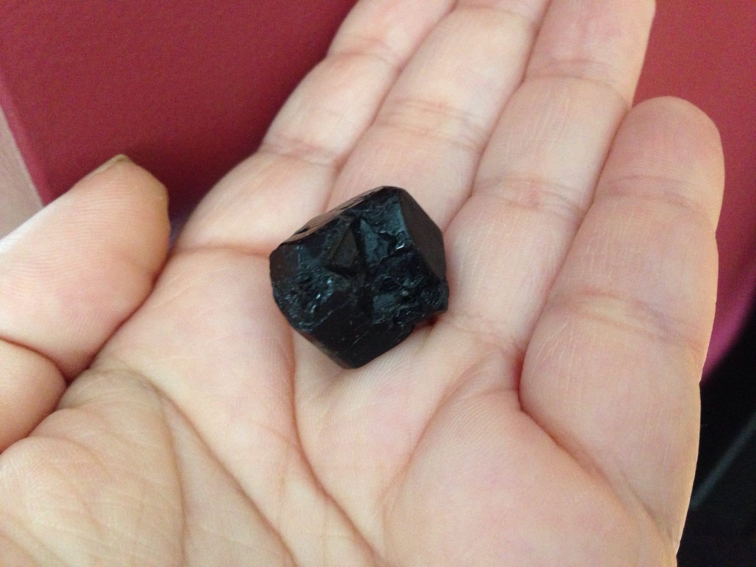 BLACK TOURMALINE tumblestone, pocket stone, crystal therapy, chakra balancing