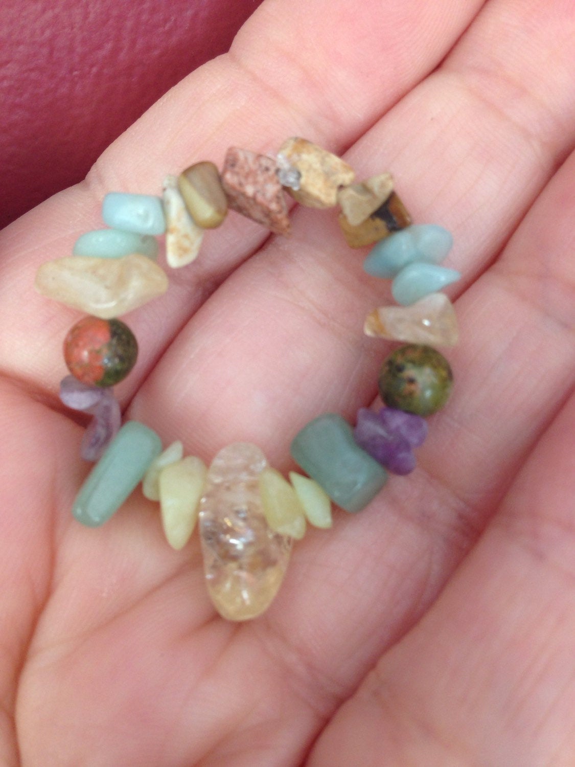 POCKET STONES pocket stones made with citrine, green aventurine, amazonite, amethyst, picture Jasper, bowenite jade, Unakite